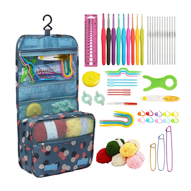 Crochet Hook Set Knitting Tool Set With Ergonomic Soft Handle, Crochet Tool With Storage Bag
Crochet Hook Set Knitting Tool Set With Ergonomic Soft Handle, Crochet Tool With Storage Bag