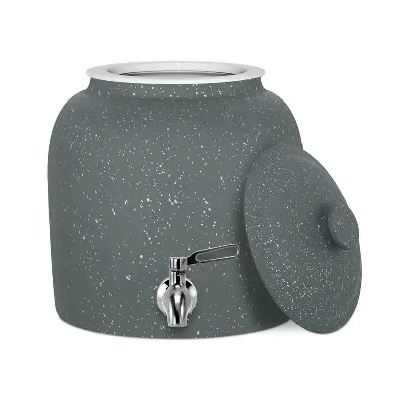 Geo Bottles Sports Porcelain Ceramic B.P.A. and Lead Free Crock Water Dispenser, Stainless Steel
Geo Bottles Sports Porcelain Ceramic B.P.A. and Lead Free Crock Water Dispenser, Stainless Steel
