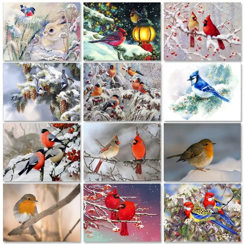 RUOPOTY Full Diamond Mosaic Animal Cross Stitch Kits 5D Diamond Painting Winter Birds Crafts Art Supplies Painting Decor
RUOPOTY Full Diamond Mosaic Animal Cross Stitch Kits 5D Diamond Painting Winter Birds Crafts Art Supplies Painting Decor