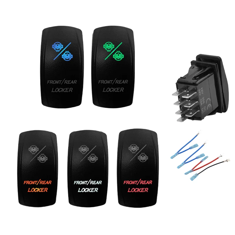 Front/Rear Diff Locker Rocker Switch 7 PIN ON-OFF-ON Toggle Switch for Car Truck Trailer SUV Off Road Vehicle 12V 24V
Front/Rear Diff Locker Rocker Switch 7 PIN ON-OFF-ON Toggle Switch for Car Truck Trailer SUV Off Road Vehicle 12V 24V