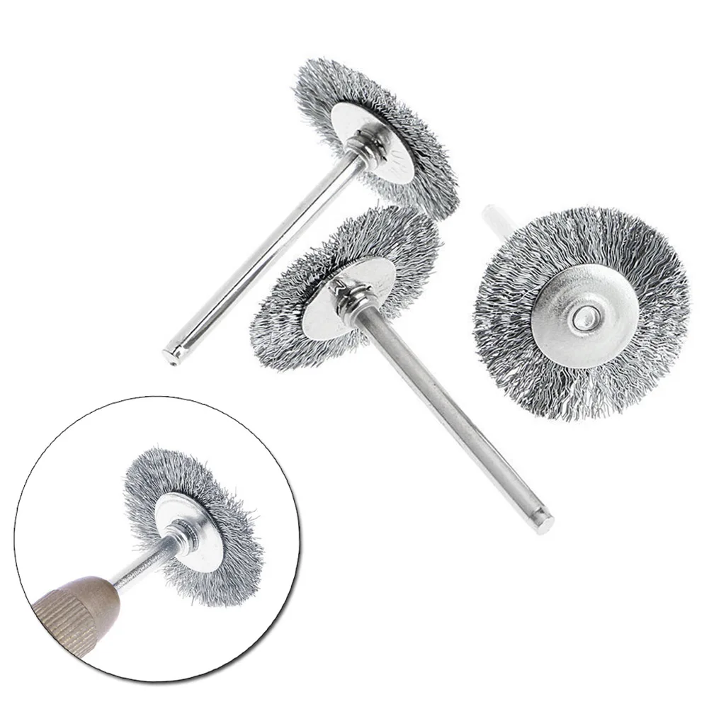 

9 Pcs/Set Stainless Steel Wire Brush Wire Wheel Rotary Tool Rust Removal Polishing For Metal And Nonmetal Materials Hand Tools