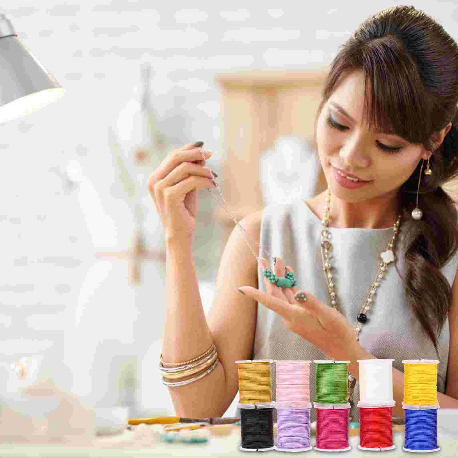 Cord Jewelrybracelet Making Nylon Thread Beading Bracelets String 8Mm Knitting Chinese Knotting Hand Rolls Knot Macrame Craft
Cord Jewelrybracelet Making Nylon Thread Beading Bracelets String 8Mm Knitting Chinese Knotting Hand Rolls Knot Macrame Craft