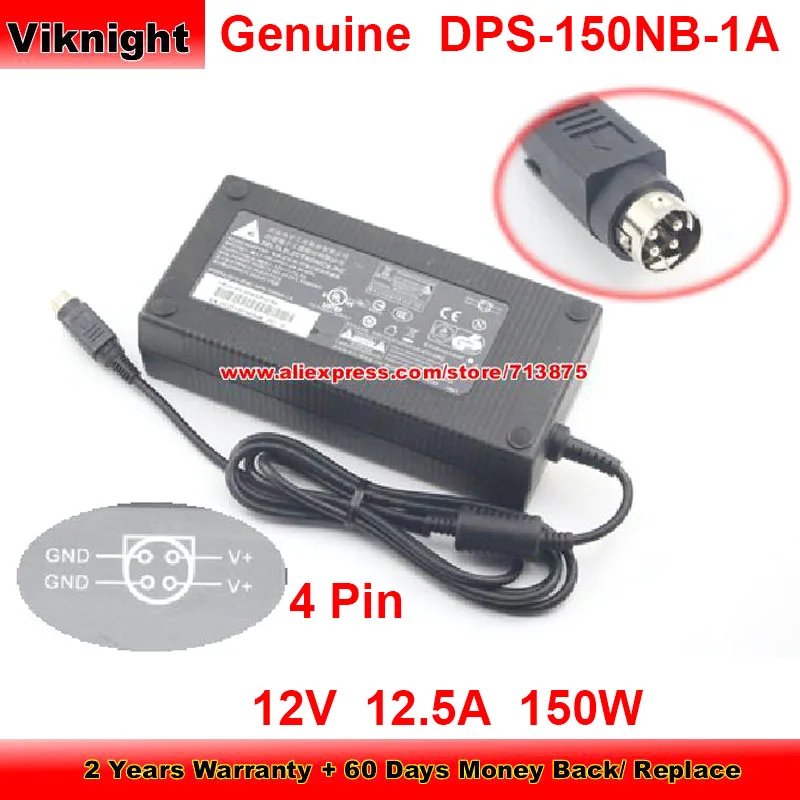 Genuine Delta DPS-150NB-1A 12V 12.5A 4Pin DPS-150NB-A Ac Adapter for PX150 EPOS PP-9635 Fec Aerpos AP3615 AP-3615 RD9000PH01AK
Genuine Delta DPS-150NB-1A 12V 12.5A 4Pin DPS-150NB-A Ac Adapter for PX150 EPOS PP-9635 Fec Aerpos AP3615 AP-3615 RD9000PH01AK