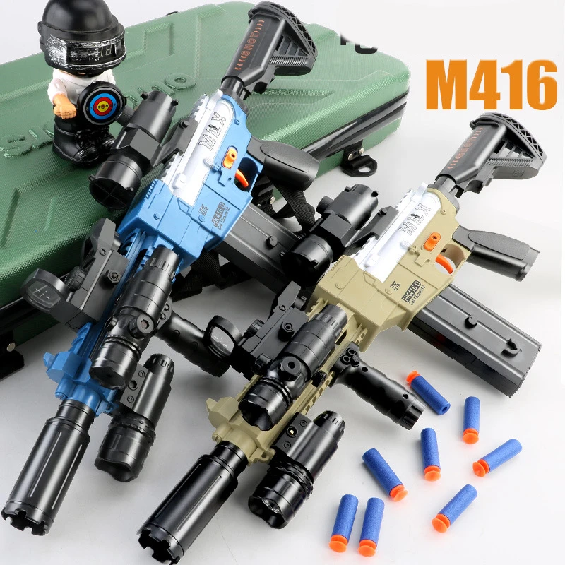 M416 Электрические игрушечные пистолеты, снайперские пистолеты, бластеры, пусковые установки, мягкие пули, выстрелы, CS оружие для мальчиков, и...
M416 Электрические игрушечные пистолеты, снайперские пистолеты, бластеры, пусковые установки, мягкие пули, выстрелы, CS оружие для мальчиков, и...