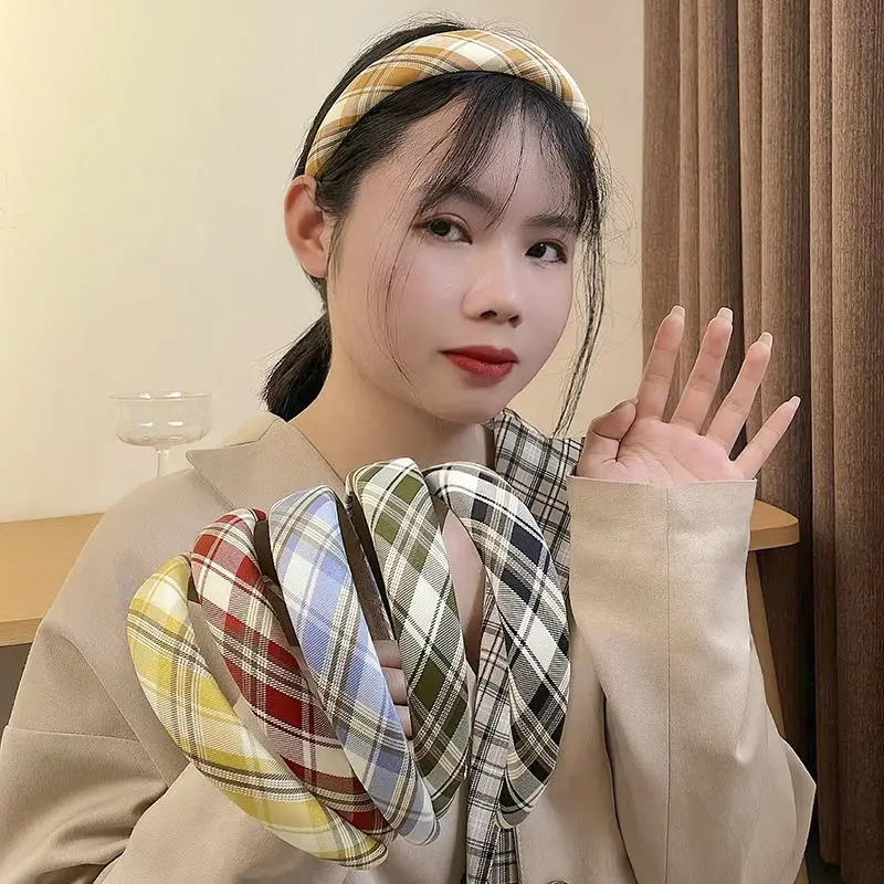 Korean Vintage Wide Headbands Solid Color Plaids Hairbands Elegant Hair Hoop Accessories For Women Girls Head Wrap Hair Band
Korean Vintage Wide Headbands Solid Color Plaids Hairbands Elegant Hair Hoop Accessories For Women Girls Head Wrap Hair Band