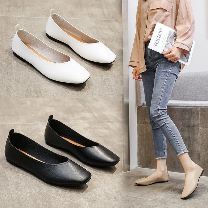Single Shoes Female 2023 Spring Models Summer New Soft Leather Female Retro Flat Shoes Square Head Shallow Mouth Office Shoes
Single Shoes Female 2023 Spring Models Summer New Soft Leather Female Retro Flat Shoes Square Head Shallow Mouth Office Shoes