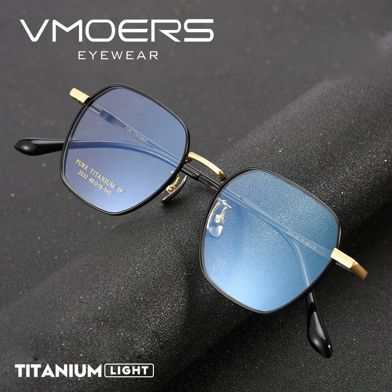 VMOERS Pure Titanium Ultralight Frame Prescription Glasses Men Retro Polygon Myopia Eyeglasses Wide Frame Optical Eyewear Woman
VMOERS Pure Titanium Ultralight Frame Prescription Glasses Men Retro Polygon Myopia Eyeglasses Wide Frame Optical Eyewear Woman
