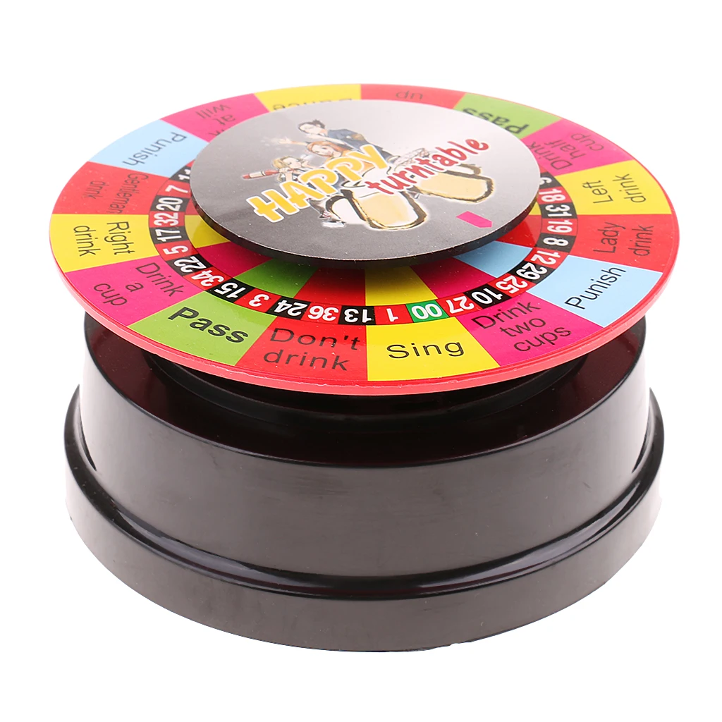 Electric Turntable Novelty Drinking Game Roulette Drink Turntable Adults Party Supply
Electric Turntable Novelty Drinking Game Roulette Drink Turntable Adults Party Supply