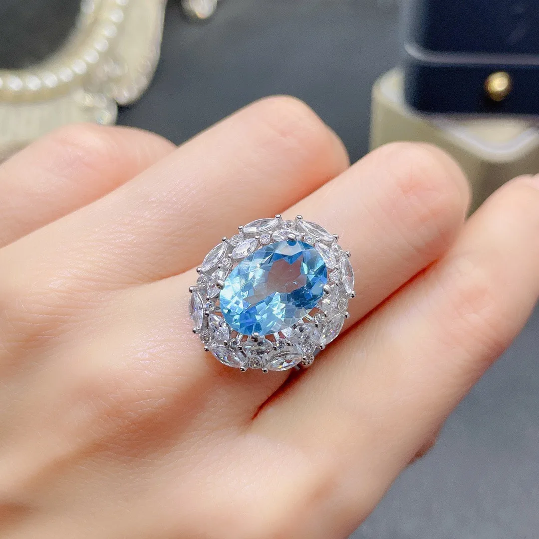 Foydjew Exquisite Simulation Swiss Blue Topaz Stone Rings Female Fashion Inlaid Diamond Engagement Ring Fine Jewelry For Woman
Foydjew Exquisite Simulation Swiss Blue Topaz Stone Rings Female Fashion Inlaid Diamond Engagement Ring Fine Jewelry For Woman