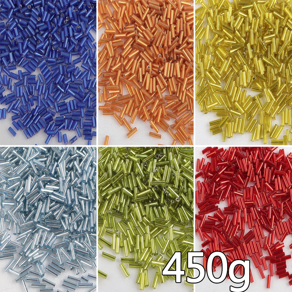 6mm 450g 12 Color Tube Glass Seedbeads Charm Czech Cylindrical Bugle Spacer Beads For DIY Jewelry Making Garments Accessories
6mm 450g 12 Color Tube Glass Seedbeads Charm Czech Cylindrical Bugle Spacer Beads For DIY Jewelry Making Garments Accessories