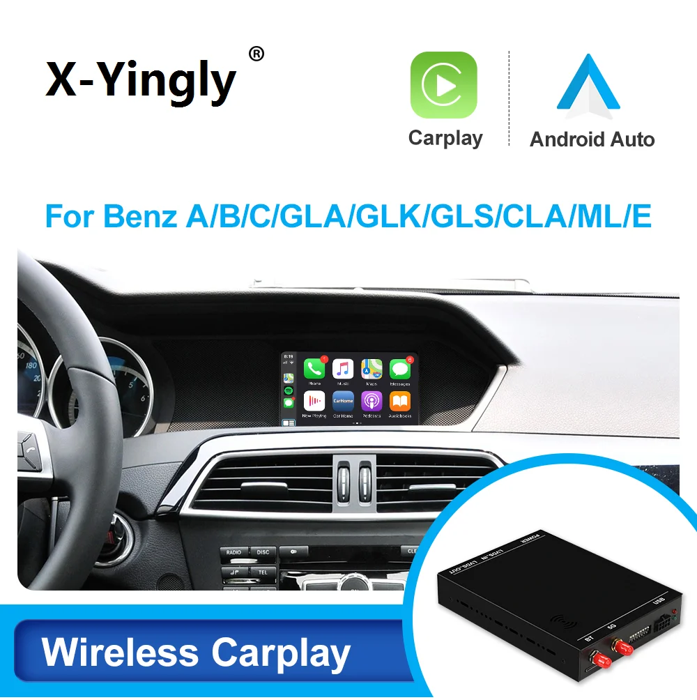 Wireless Carplay Module Box for Mercedes C Class W204 W205 E Class W212 CLA W117 W212 W211 W210 W124 Android Auto Decorder USB
Wireless Carplay Module Box for Mercedes C Class W204 W205 E Class W212 CLA W117 W212 W211 W210 W124 Android Auto Decorder USB