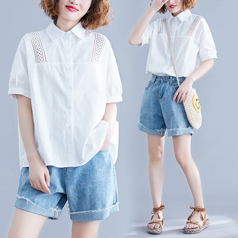 White Women's Clothes 2022 New Summer Loose Literary Cotton Linen Hollow Out Shirt Temperament Thin Shirt Fashion
White Women's Clothes 2022 New Summer Loose Literary Cotton Linen Hollow Out Shirt Temperament Thin Shirt Fashion