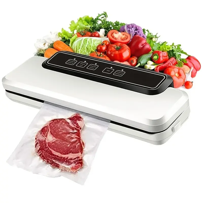 HMTX 1pc Vacuum Sealer, Food Vacuum Sealers Machine For Sous Vide Cooking, Dry & Moist Food Modes, 110W
HMTX 1pc Vacuum Sealer, Food Vacuum Sealers Machine For Sous Vide Cooking, Dry & Moist Food Modes, 110W