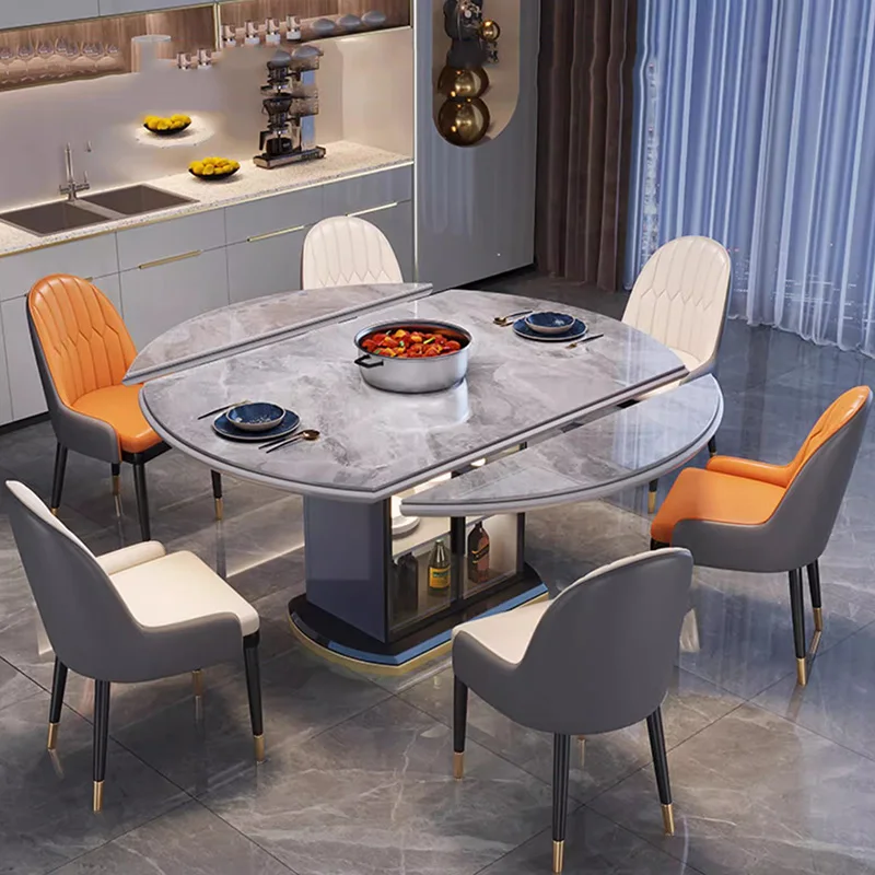 Extension Round Dining Table Living Luxury Style Kitchen Modern Dining Table Legs Metal Mesas De Comedor Kitchen Furniture
Extension Round Dining Table Living Luxury Style Kitchen Modern Dining Table Legs Metal Mesas De Comedor Kitchen Furniture