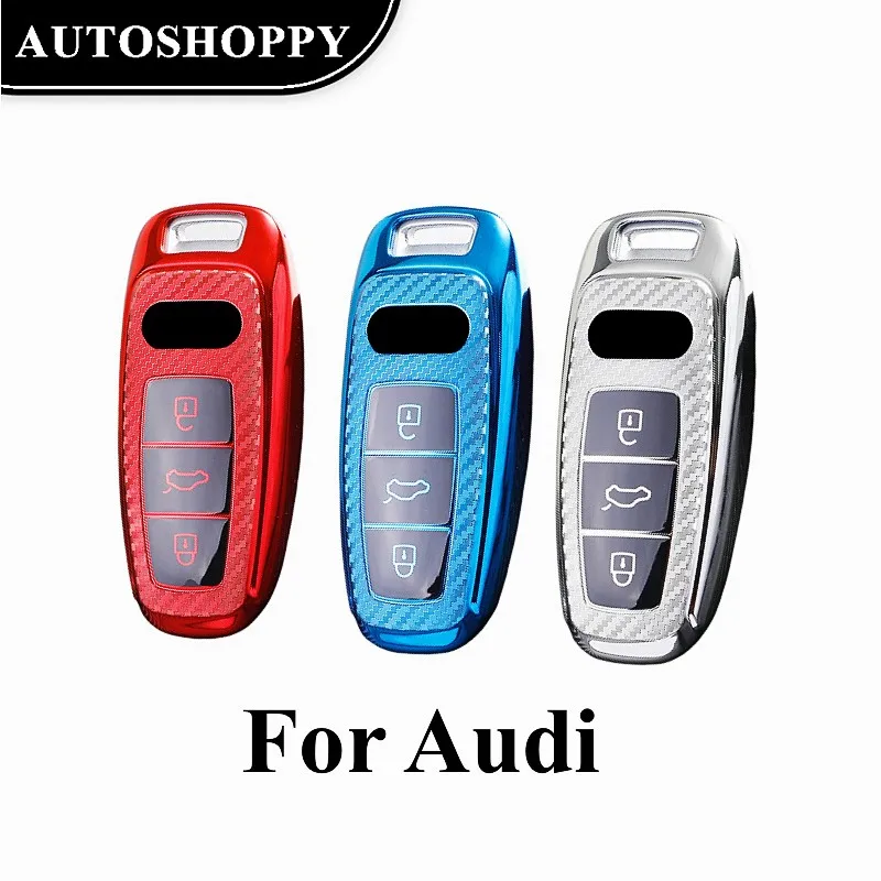 TPU Car Remote Key Case Carbon Fiber Shell Cover for Audi A6 A7 A8 E-tron C8 D5 Q7 Q8 2018 2019 Protector Holder Fob Accessories
TPU Car Remote Key Case Carbon Fiber Shell Cover for Audi A6 A7 A8 E-tron C8 D5 Q7 Q8 2018 2019 Protector Holder Fob Accessories