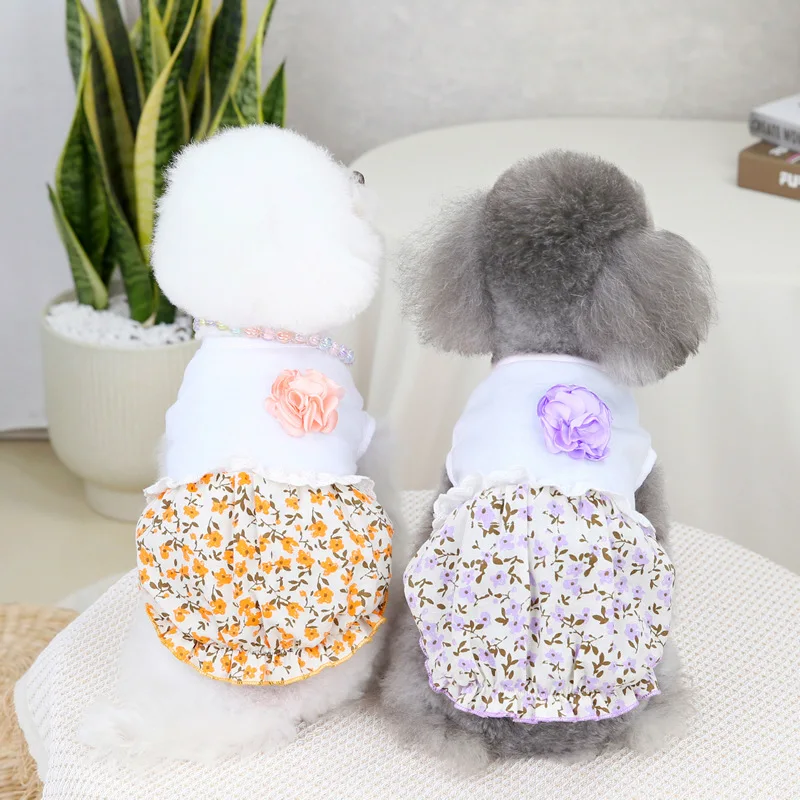Floral Dog Dress Princess Flower Dog Skirt Summer Pet Clothes Puppy Cat Weeding Dresses For Small Dogs Yorkie Dog Costume Skirts
Floral Dog Dress Princess Flower Dog Skirt Summer Pet Clothes Puppy Cat Weeding Dresses For Small Dogs Yorkie Dog Costume Skirts