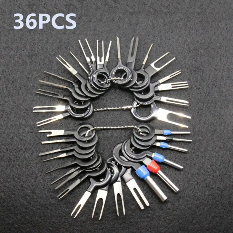Universal Car Terminal Removal Repair Tools Portable Electrical Wiring Crimp Connector Pin Extractor Kit Durable 26/36pcs
Universal Car Terminal Removal Repair Tools Portable Electrical Wiring Crimp Connector Pin Extractor Kit Durable 26/36pcs