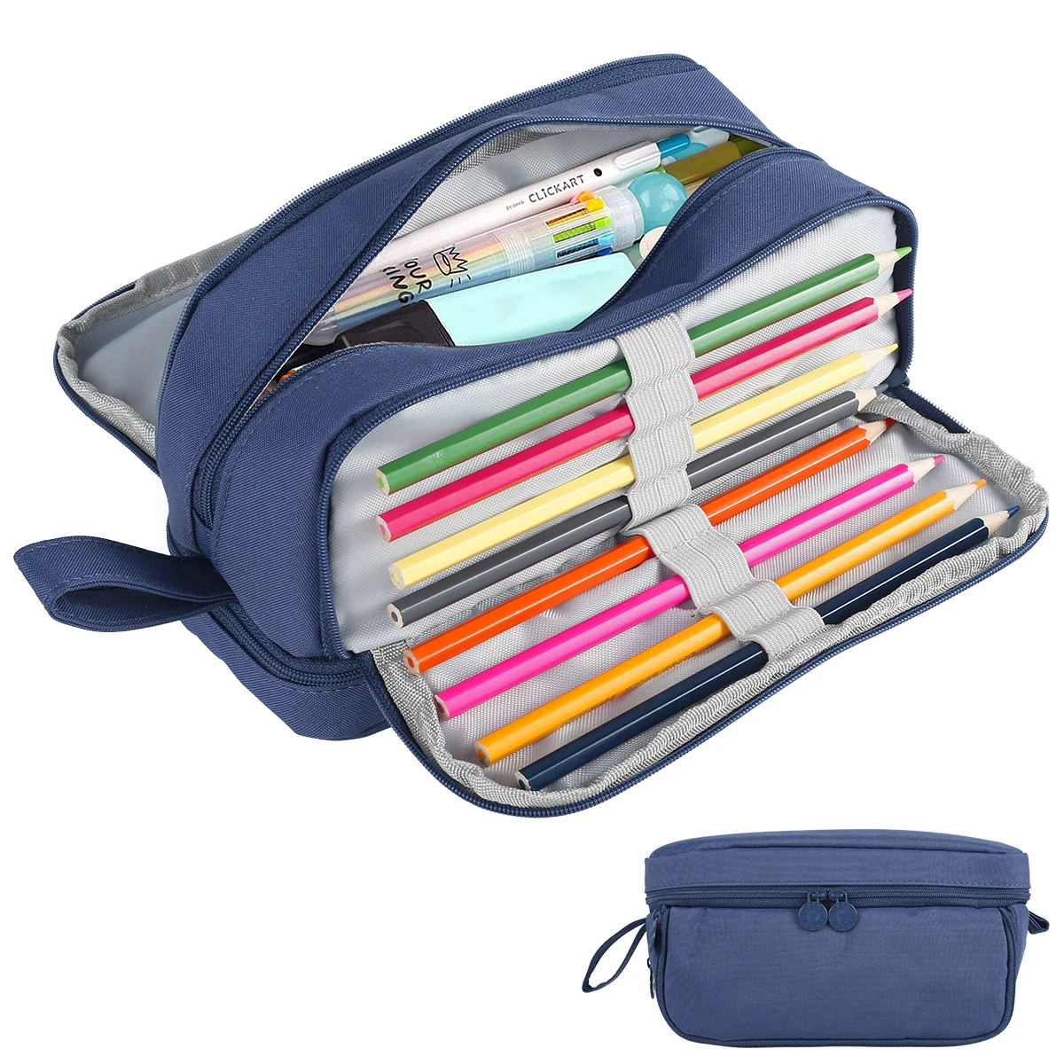 new Large Capacity Pencil Case Handheld Pencil Pouch Double Layer Storage Bag Simple Stationery Makeup Bag Portable School
new Large Capacity Pencil Case Handheld Pencil Pouch Double Layer Storage Bag Simple Stationery Makeup Bag Portable School