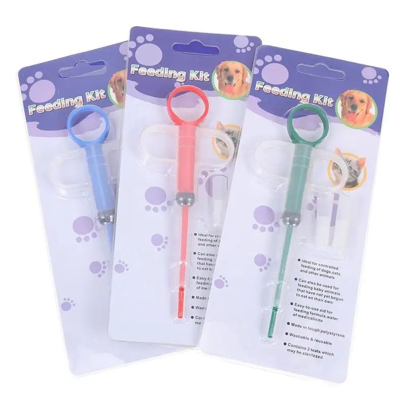 3Pcs Dog Medicine Feeders Pet Medicine Syringe Tablet Pill Gun Medicine Water Milk Syringe Dog Cat Puppy Feeder Kit
3Pcs Dog Medicine Feeders Pet Medicine Syringe Tablet Pill Gun Medicine Water Milk Syringe Dog Cat Puppy Feeder Kit