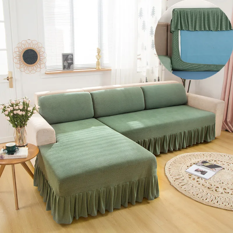 Elastic Skirt Sofa Cover Fully Wrapped Single And Double Combination Sofa Cushion Cover Sofa Dust Cover Cloth Towel
Elastic Skirt Sofa Cover Fully Wrapped Single And Double Combination Sofa Cushion Cover Sofa Dust Cover Cloth Towel