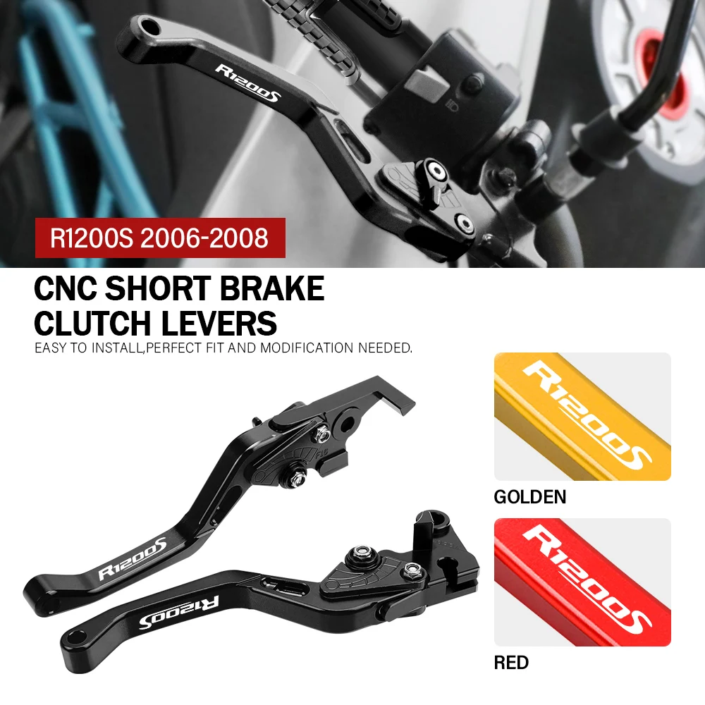 

CNC Adjustable Brake Clutch Levers Handle For BMW R1200S R 1200S R1200 S 2006 2007 2008 Motorcycle Accessories Handles Lever