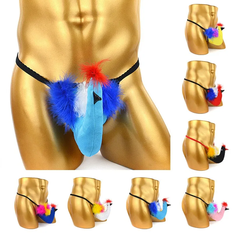 Men Sexy Creative Cartoon Bird Breathable Thong Briefs Erotic Underwear Alluring Underpants See-through Thin Belt G-string
Men Sexy Creative Cartoon Bird Breathable Thong Briefs Erotic Underwear Alluring Underpants See-through Thin Belt G-string