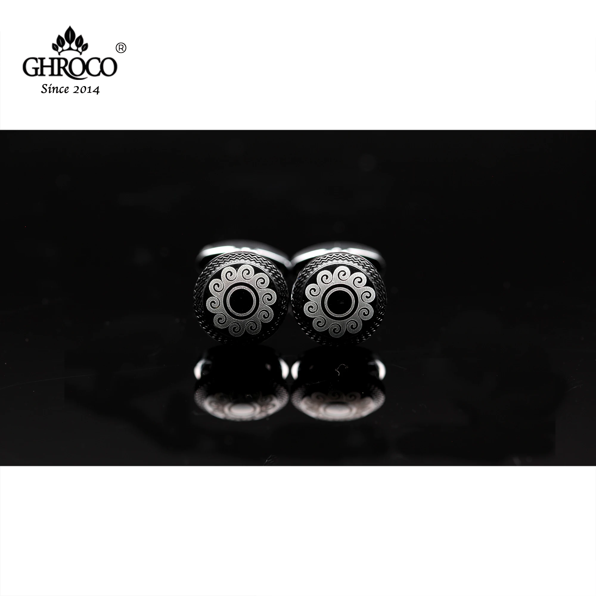 GHROCO High Quality Exquisite Surface Laser Printed Shirt Cufflinks Fashion Luxury Gifts for Business Men Ladies and Wedding
GHROCO High Quality Exquisite Surface Laser Printed Shirt Cufflinks Fashion Luxury Gifts for Business Men Ladies and Wedding