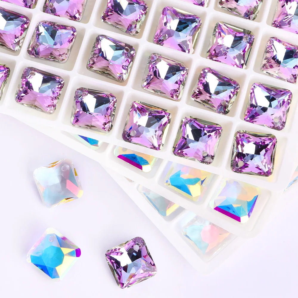 11.5mm Square Glass Rhinestone Pendant One Hole Colorful Crystal Bead Pendant Gems for Necklace Earrings Making diy Accessories
11.5mm Square Glass Rhinestone Pendant One Hole Colorful Crystal Bead Pendant Gems for Necklace Earrings Making diy Accessories