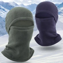 Winter Polar Coral Hat Fleece Balaclava Men Face Mask Neck Warmer Beanies Thermal Head Cover Tactical Military Sports Scarf Caps