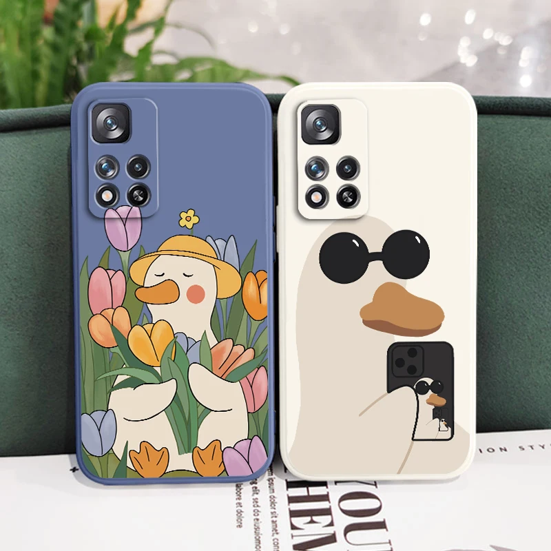 Flowers Cute Drawing Duck Phone Case For Xiaomi Redmi Note 11 11S 11T 10S 10 9S 9T 9 8T 8 Pro Plus 5G Liquid Rope Soft Funda
Flowers Cute Drawing Duck Phone Case For Xiaomi Redmi Note 11 11S 11T 10S 10 9S 9T 9 8T 8 Pro Plus 5G Liquid Rope Soft Funda