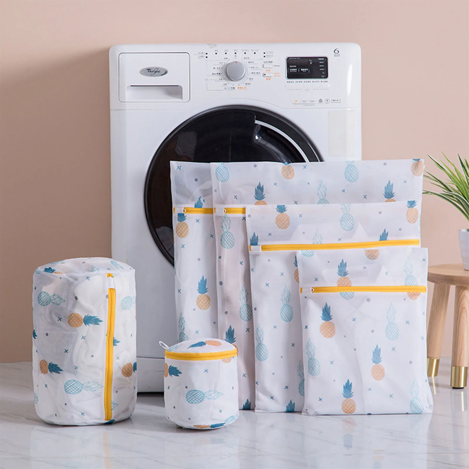 6 Size Wash Clothes Bags Zippered Mesh Laundry Bag Foldable Bra Socks Underwear Washing Machine Protect Clothes Home Accessories
6 Size Wash Clothes Bags Zippered Mesh Laundry Bag Foldable Bra Socks Underwear Washing Machine Protect Clothes Home Accessories
