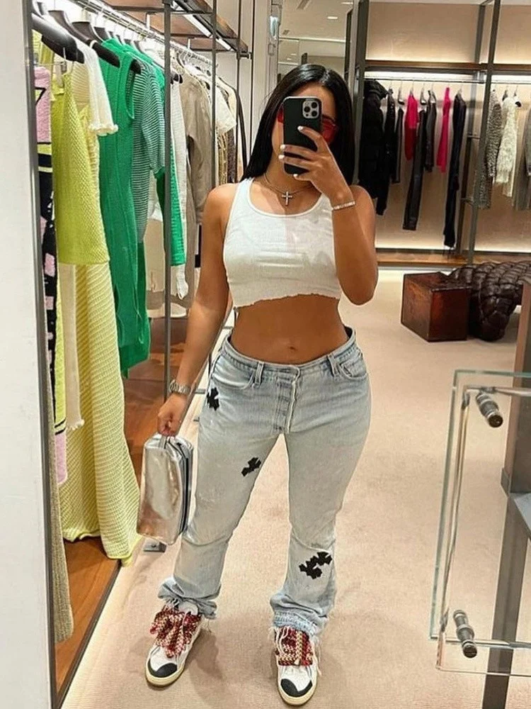 Wholesale y2k Clothes Casual Jeans Pants For Women 2022 Fashion High Waist Pockets Denim Trousers Baggy Pants Streetwear
Wholesale y2k Clothes Casual Jeans Pants For Women 2022 Fashion High Waist Pockets Denim Trousers Baggy Pants Streetwear