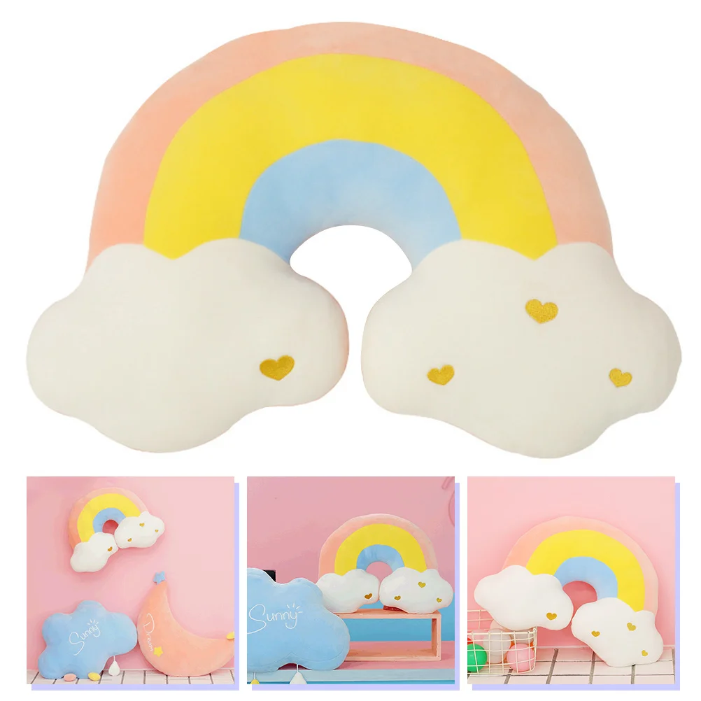 Pillow Comfortable Supple Lovely Plush Cloud Rainbow Pillow Rainbow Shape Pillow for Decoration Gift
Pillow Comfortable Supple Lovely Plush Cloud Rainbow Pillow Rainbow Shape Pillow for Decoration Gift