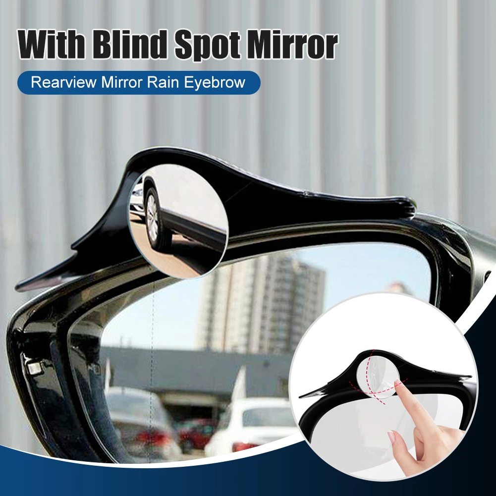2Pcs Rearview Mirror Rain Eyebrow With Blind Spot Mirror Car Auxiliary Mirror 360 Degrees Adjustable Convex Small Round Mirror
2Pcs Rearview Mirror Rain Eyebrow With Blind Spot Mirror Car Auxiliary Mirror 360 Degrees Adjustable Convex Small Round Mirror
