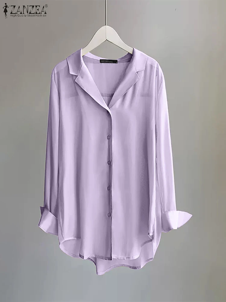 Oversized 2022 ZANZEA Women Long Sleeve Shirts Solid Loose Tops Tees Button Up Blusas Office Lady Lapel Neck Streetwears Chemise
Oversized 2022 ZANZEA Women Long Sleeve Shirts Solid Loose Tops Tees Button Up Blusas Office Lady Lapel Neck Streetwears Chemise
