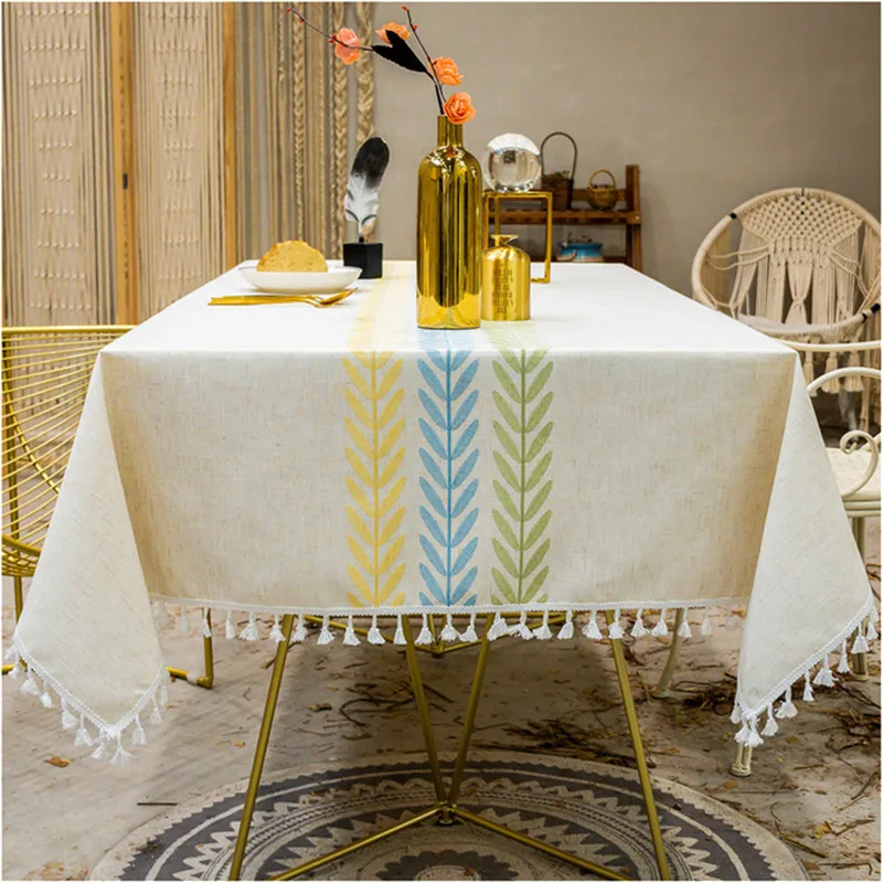 Хлопковая скатерть LinenTablecloth, водонепроницаемая скатерть с вышитыми листьями и бахромой, кухонная столовая, праздничная скатерть без складок
Хлопковая скатерть LinenTablecloth, водонепроницаемая скатерть с вышитыми листьями и бахромой, кухонная столовая, праздничная скатерть без складок