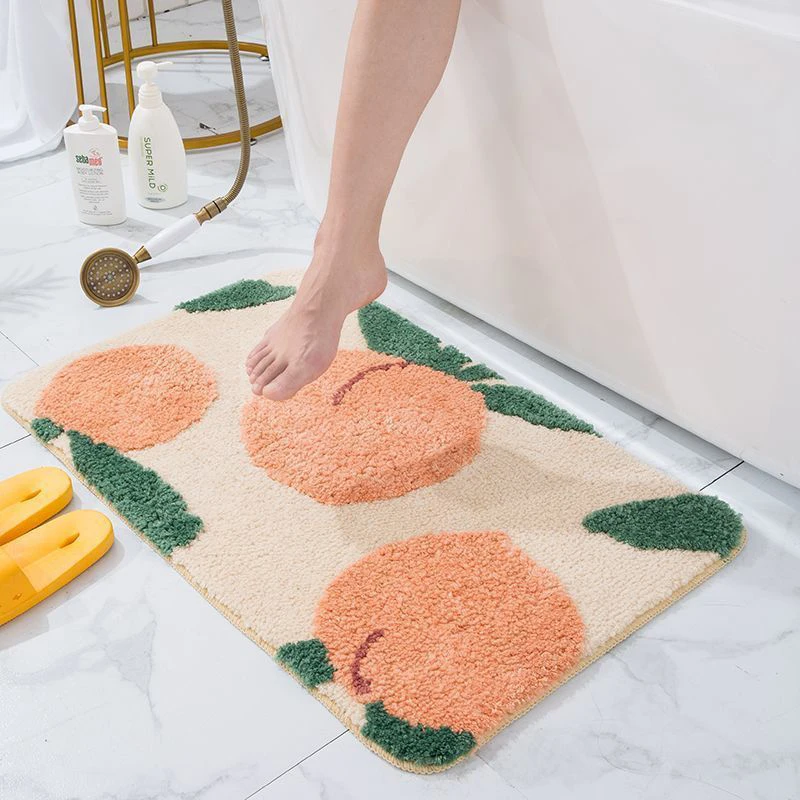 Modern Cute Fruit Bath Mat Peach Pineapple Entrance Door Mat Soft Floor Mat for Bedroom Living Room Non-Slip Carpet Doormat
Modern Cute Fruit Bath Mat Peach Pineapple Entrance Door Mat Soft Floor Mat for Bedroom Living Room Non-Slip Carpet Doormat