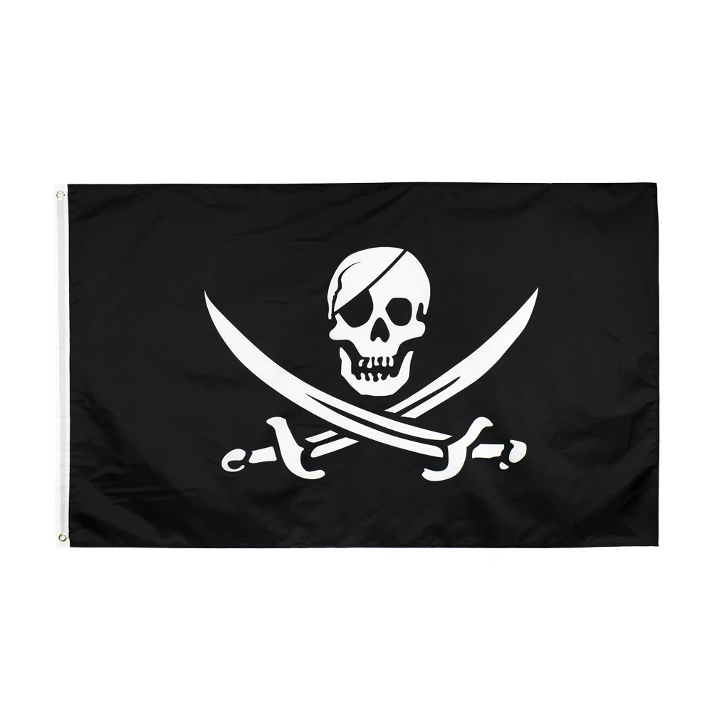 60X90/90X150CM Jack Rackham Plrate Flag 3x5ft Flylng Banner Double Knlfe Skull Jolly Roger 1
60X90/90X150CM Jack Rackham Plrate Flag 3x5ft Flylng Banner Double Knlfe Skull Jolly Roger 1