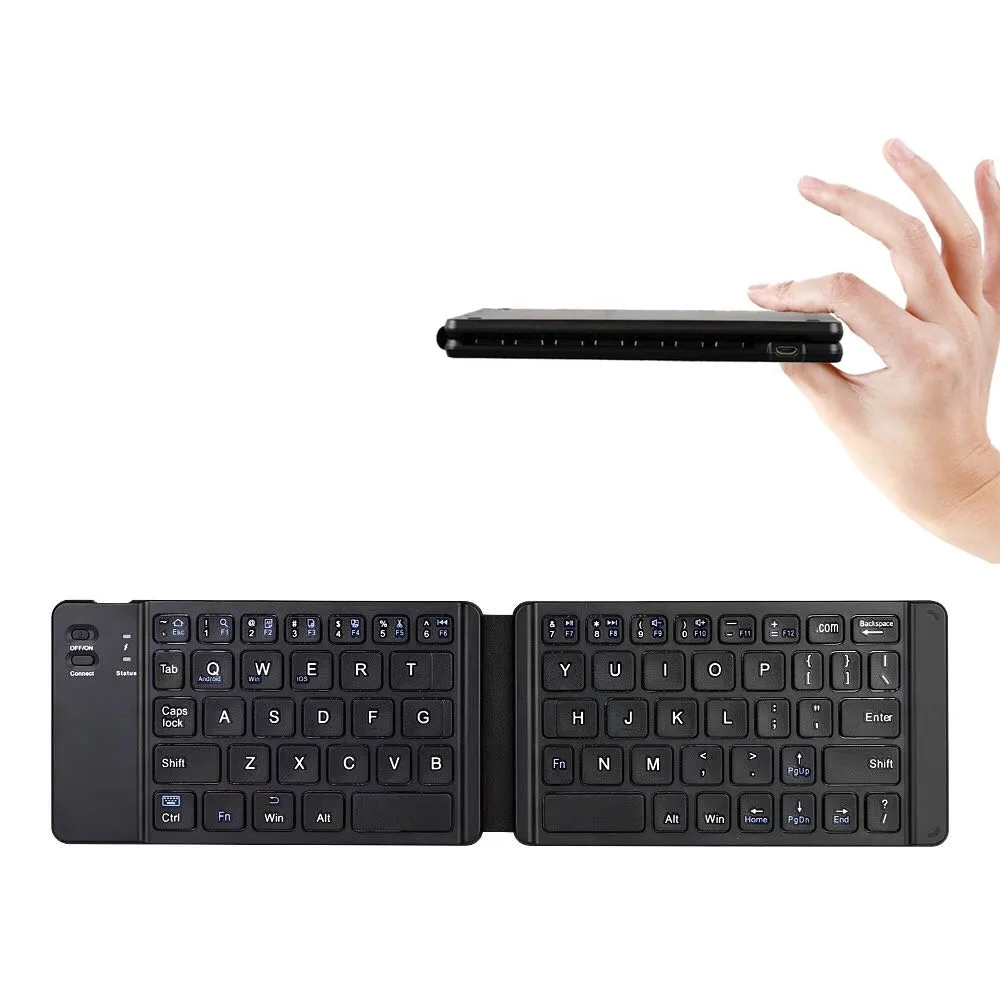 AVATTO Light-Handy Mini Wireless Bluetooth Folding Keyboard,Foldable Wireless Keypad for IOS/Android/Windows ipad Tablet phone
AVATTO Light-Handy Mini Wireless Bluetooth Folding Keyboard,Foldable Wireless Keypad for IOS/Android/Windows ipad Tablet phone
