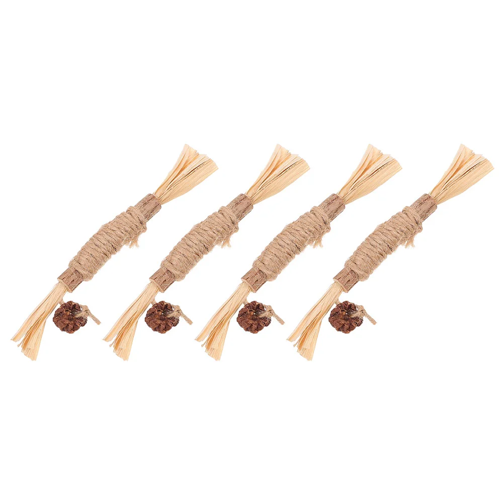 4Pcs Kitten Molar Cat Bite-resistant Cat Chewing Stick Cat Teaser Wand for Indoor Outdoor Playing Gift
4Pcs Kitten Molar Cat Bite-resistant Cat Chewing Stick Cat Teaser Wand for Indoor Outdoor Playing Gift