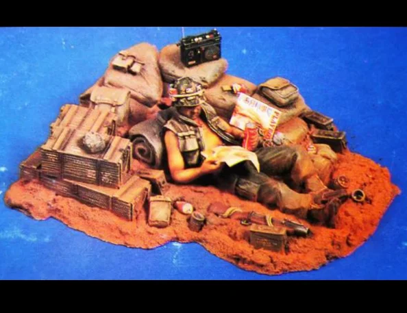 1/35 Resin Figure Model Kit Vietnam War Miniature Pumping Soldier Resting in the Trench (Includes Base) Unassembled Unpainted
1/35 Resin Figure Model Kit Vietnam War Miniature Pumping Soldier Resting in the Trench (Includes Base) Unassembled Unpainted