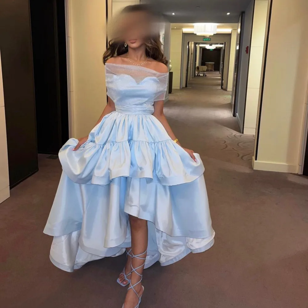 Off The Shoulder Flounced Vinatge Formal Evening Gowns Short Sleeves فساتين سهرة Floor Length Luxury Prom Dresses Party Women
Off The Shoulder Flounced Vinatge Formal Evening Gowns Short Sleeves فساتين سهرة Floor Length Luxury Prom Dresses Party Women