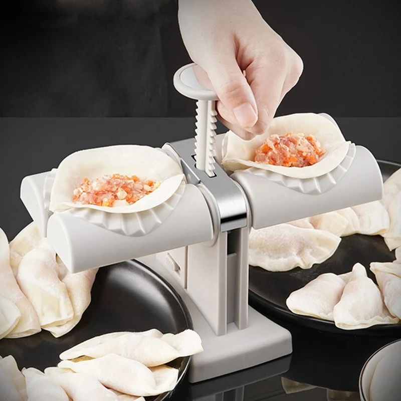 Fully Automatic Dumpling Maker Artifact Household Double Head Press Type Dumplings Empanadas Maker Mould DIY Dumpling Machine
Fully Automatic Dumpling Maker Artifact Household Double Head Press Type Dumplings Empanadas Maker Mould DIY Dumpling Machine