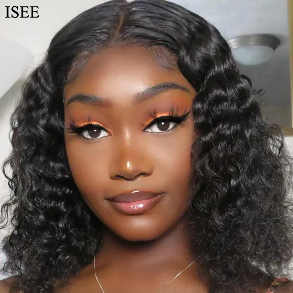 Deep Wave Short Bob Human Hair Wigs 4X4 Lace Closure Wigs ISEE HAIR Wigs Malaysian Deep Wave Bob Lace Wigs For Women Human Hair
Deep Wave Short Bob Human Hair Wigs 4X4 Lace Closure Wigs ISEE HAIR Wigs Malaysian Deep Wave Bob Lace Wigs For Women Human Hair
