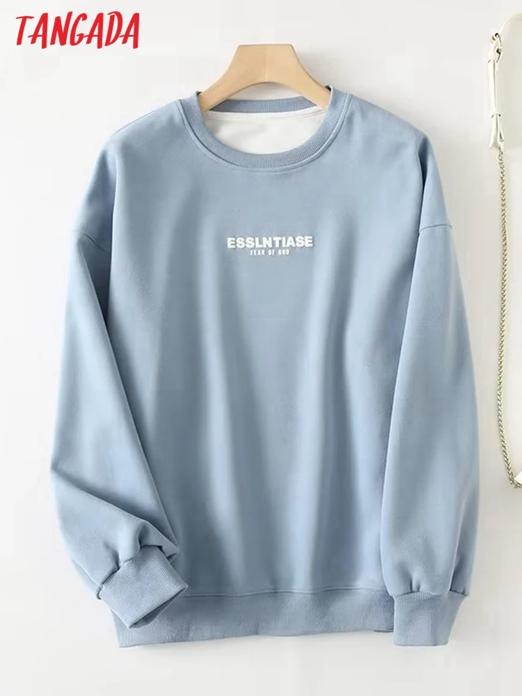 Tangada Women Fashion Blue Print Sweatshirts Oversize Long Sleeve O Neck Loose Pullovers YU61
Tangada Women Fashion Blue Print Sweatshirts Oversize Long Sleeve O Neck Loose Pullovers YU61