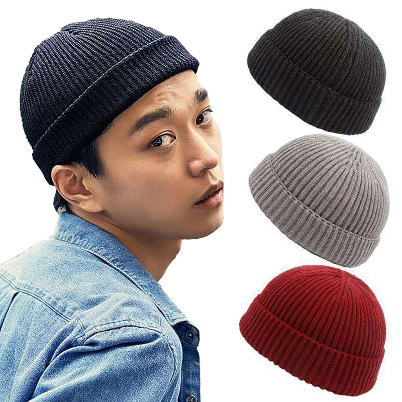 Solid Color Warm Knitted Brimless Hat Men Beanies Winter Autumn Hip Hop Skullcap Street Men Beanie Unisex Melon Cap Women Male
Solid Color Warm Knitted Brimless Hat Men Beanies Winter Autumn Hip Hop Skullcap Street Men Beanie Unisex Melon Cap Women Male