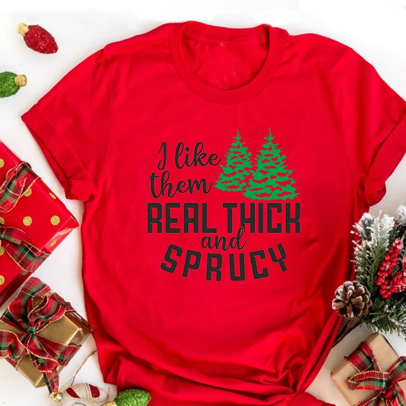 I Like Them Real Thick T Shirt Women Christmas Clothing Christmas Saying Shirt Holiday Winter T-shirts for Women Casual
I Like Them Real Thick T Shirt Women Christmas Clothing Christmas Saying Shirt Holiday Winter T-shirts for Women Casual