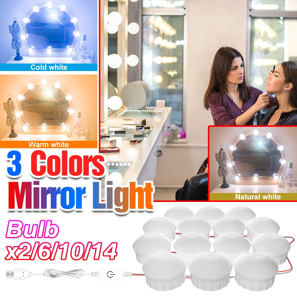 LED Bathroom Mirror Vanity Lights USB Makeup Tables Lamp LED Bedroom Night Light For Dressing Room Dresser Dimmable Wall Lamps
LED Bathroom Mirror Vanity Lights USB Makeup Tables Lamp LED Bedroom Night Light For Dressing Room Dresser Dimmable Wall Lamps