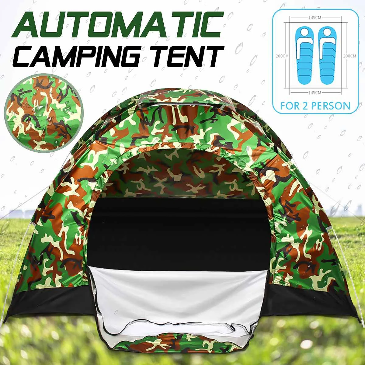 2-3 People Fully automatic 2 seconds Open Outdoor Camping Tent Indoor And Outdoor Park Lawn Tent Double Deck Tent for Hiking
2-3 People Fully automatic 2 seconds Open Outdoor Camping Tent Indoor And Outdoor Park Lawn Tent Double Deck Tent for Hiking