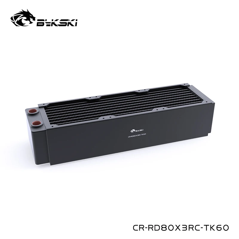 Bykski 80mm x3 240mm Copper Radiator High Performance 8cm 60mm Tickness Heat Sink For Server,G1/4"X2,Black,CR-RD80X3RC-TK60
Bykski 80mm x3 240mm Copper Radiator High Performance 8cm 60mm Tickness Heat Sink For Server,G1/4"X2,Black,CR-RD80X3RC-TK60